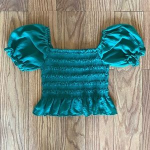 jade green HYFVE crop top size large